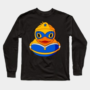 Superhero Rubber Duck Long Sleeve T-Shirt